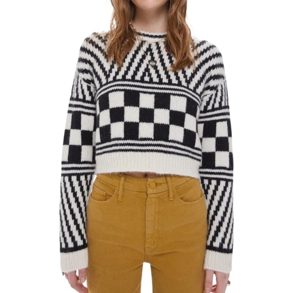 MOTHER The Itsy Crop Jumper Sweater Size Medium
